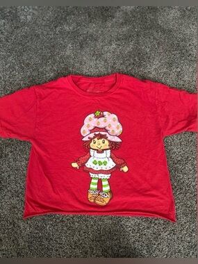 Strawberry Shortcake Red T-Shirt Size XS 0416